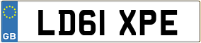 Trailer License Plate